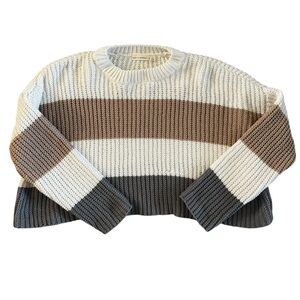 Moon and Madison Striped Knit Sweater